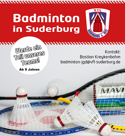 Badmintontraining-Werbung